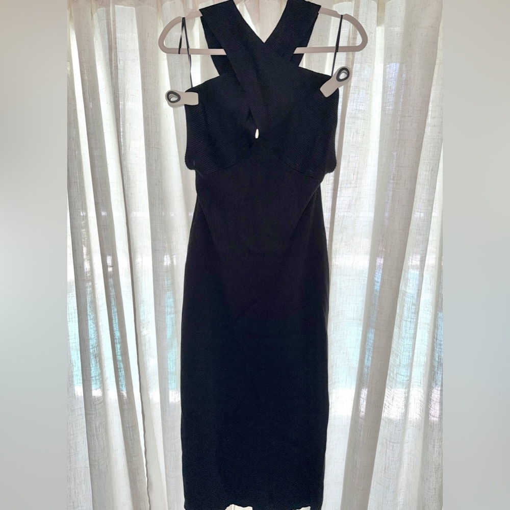 House of Harlow 1960 Black Backless Dress